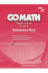 Solutions Key Grade 6-9780544068506